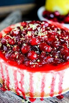 Slow Cooker Cranberry Cheesecake