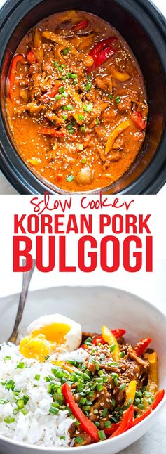 Slow Cooker Korean Pork Bulgogi with Gochujang