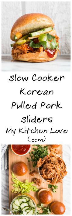 Slow Cooker Korean Pulled Pork Sliders