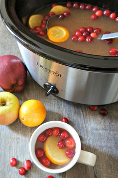 Slow Cooker Mulled Cranberry Cider