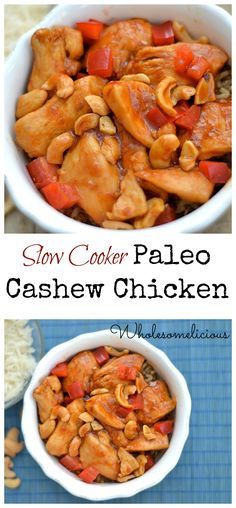 Slow Cooker Paleo Cashew Chicken