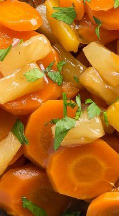 Slow Cooker Pineapple Glazed Carrots