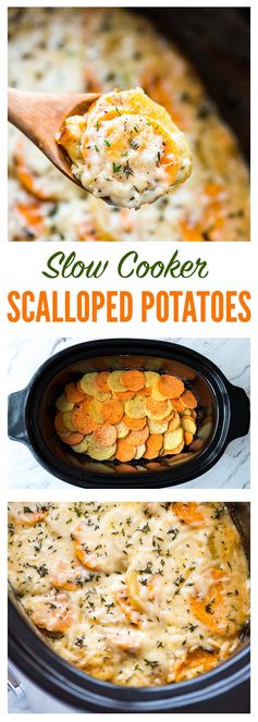 Slow Cooker Scalloped Potatoes