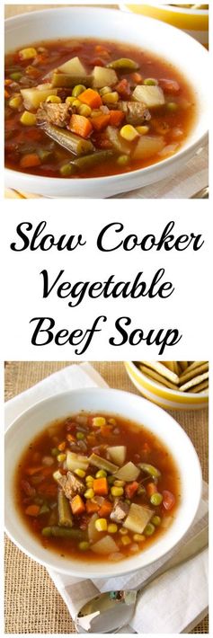 Slow Cooker Tomato Beef Soup