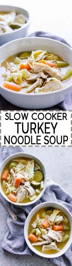 Slow Cooker Turkey Noodle Soup