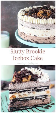 Slutty Brookie Icebox Cake