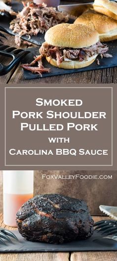 Smoked Pork Shoulder Pulled Pork with Carolina Style BBQ Sauce