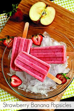 Smoothie Strawberry Banana Popsicles