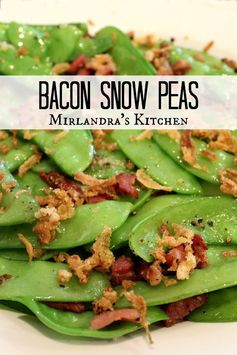 Snow Peas With Bacon