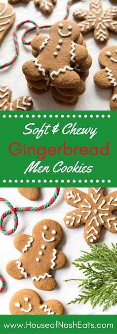 Soft & Chewy Gingerbread Men Cookies