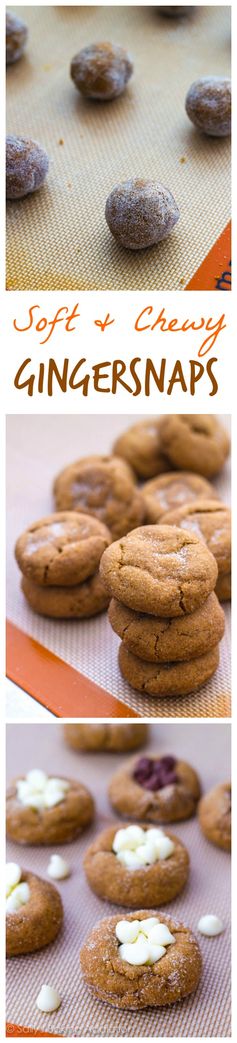 Soft-Baked Gingersnap Molasses Cookies