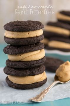 Soft Homemade Peanut Butter Oreos