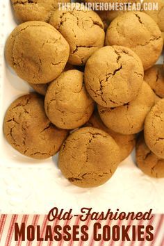 Soft Molasses Cookies