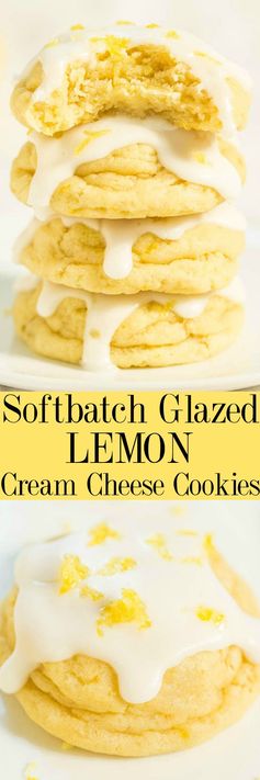 Softbatch Glazed Lemon Cream Cheese Cookies