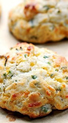 Sour Cream Cheddar and Chives Drop Biscuits