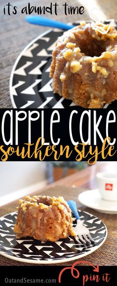 Southern Apple Cake with Walnut Glaze