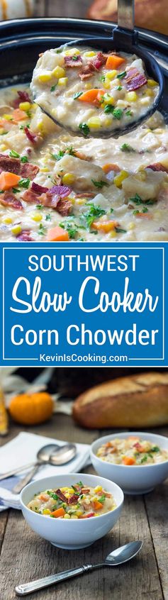 Southwest Slow Cooker Corn Chowder