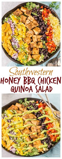 Southwestern Honey BBQ Chicken Quinoa Salad