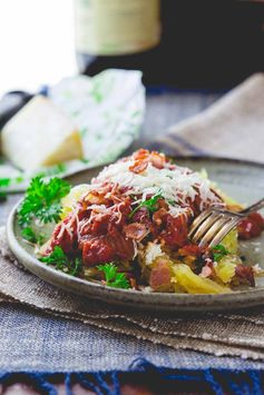 Spaghetti squash amatriciana