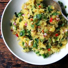 Spaghetti Squash with Chiles, Lime, and Cilantro