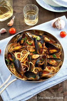 Spaghetti with mussels