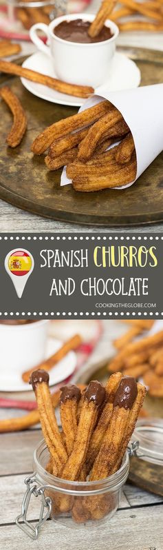 Spanish Churros Con Chocolate