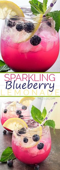 Sparkling Blueberry Lemonade