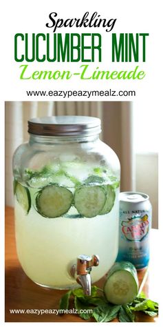 Sparkling Cucumber Mint Lemon Limeade Orange Cream Soda