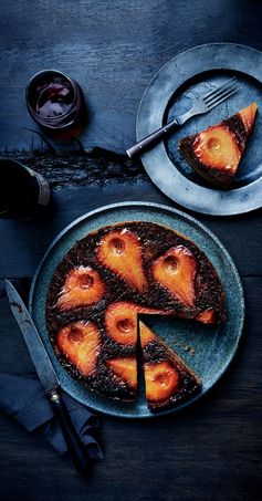 Spiced Pear Upside-Down Cake