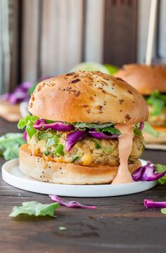 Spicy Chickpea Veggie Burgers with Jalapeño and Zucchini