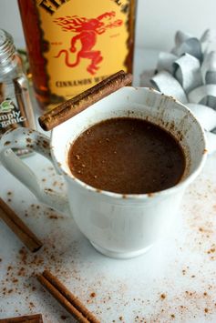 Spicy Cinnamon Crockpot Hot Chocolate