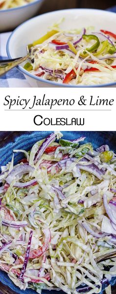 Spicy Jalapeno and Lime Coleslaw