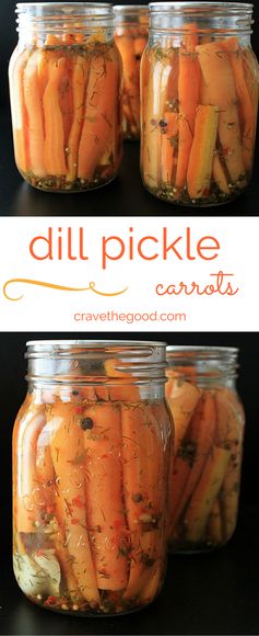 Spicy, or not, Dill Pickled Carrots