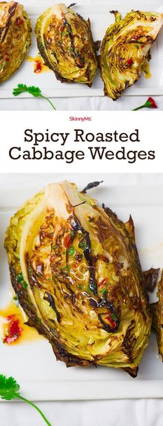 Spicy Roasted Cabbage Wedges