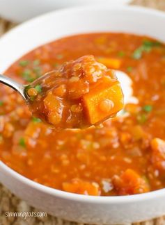 Spicy Tomato and Lentil Soup