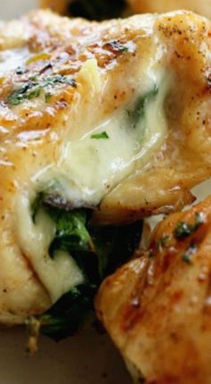 Spinach & Provolone Chicken Pinwheels