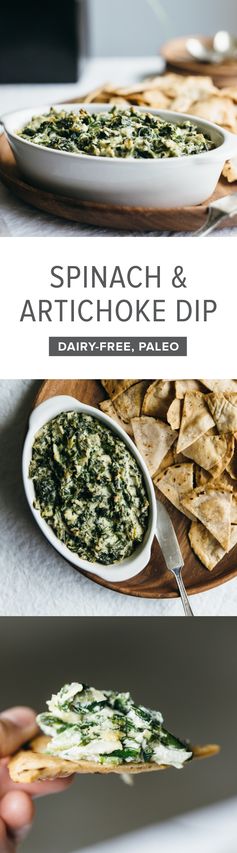 Spinach and Artichoke Dip (dairy-free and paleo