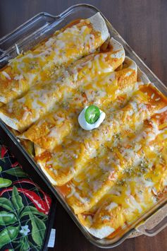 Spinach and Chicken Enchiladas