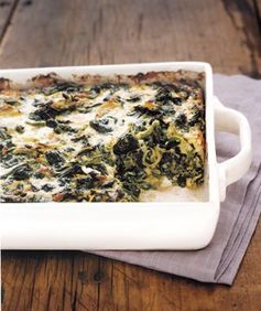 Spinach and Gruyère Gratin