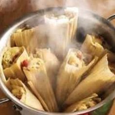 Spinach, cheese & roasted pepper tamales