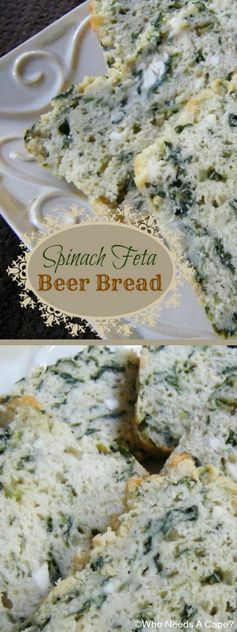 Spinach Feta Beer Bread