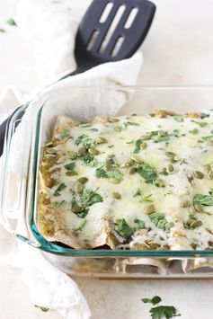 Spinach Mushroom Enchiladas