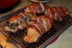 Spinach Stuffed Bacon Wrapped Chicken Breasts