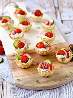 Spring Herb Cream Cheese Appetizer Cups