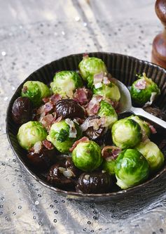 Sprouts with chestnuts and pancetta