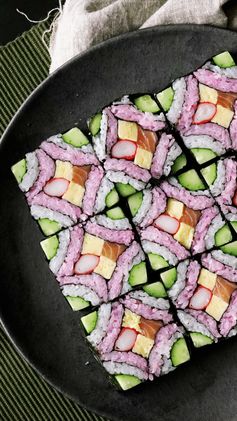 Square Mosaic Sushi