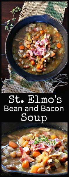 St. Elmo's White Bean Soup with Bacon