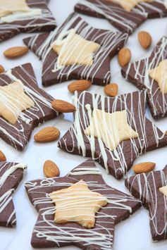 Starry Night Marzipan Cookies