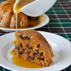 Steamed Molasses Raisin Pudding