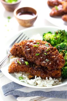 Sticky Garlic Chicken and Broccoli